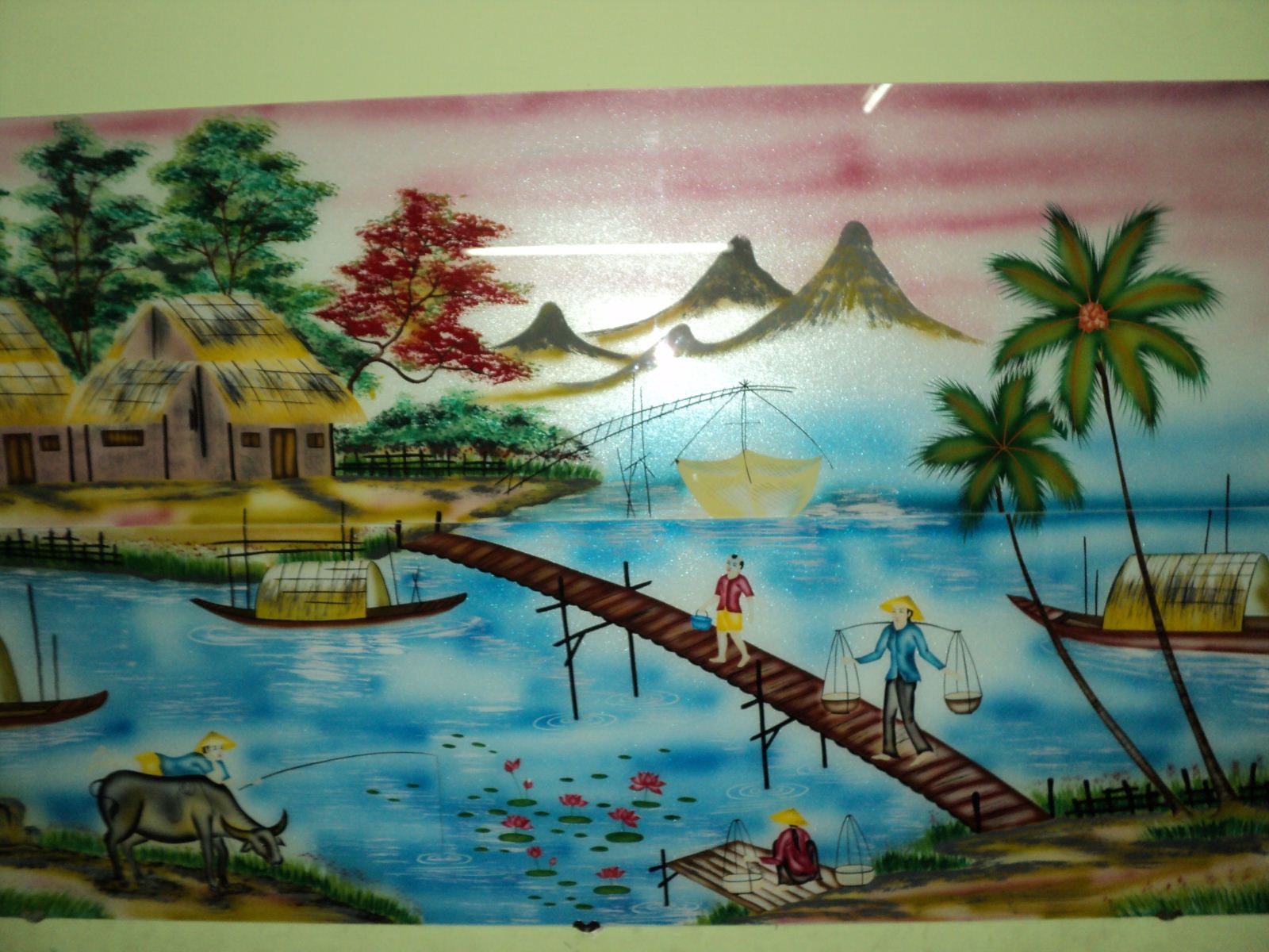 Tranh làn quê HV008