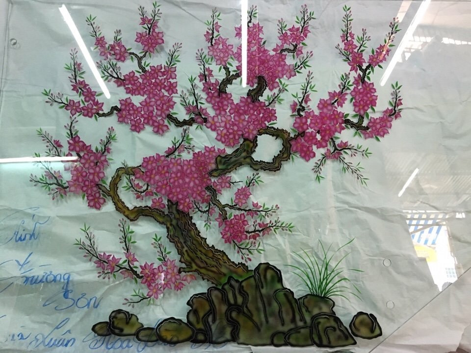 Cửa xuân hao đào đỗ KTS-HĐ